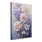 Wandbilder Gruppe von Blumen in einer Vase