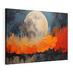 Wandbilder Gemälde von Mond und Feuer