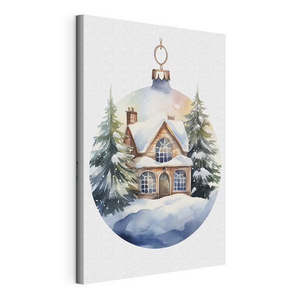 Wandbilder Aquarellmalerei eines Hauses im Schnee (Artikelnummer: s41363) Wandbilder Wandbilder Aquarellmalerei eines Hauses im Schnee (Artikelnummer: s41363)
