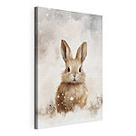 Wandbilder Kaninchen im Schnee