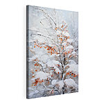Wandbilder Baum mit Schnee bedeckt