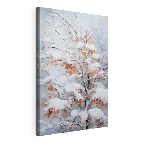 Wandbilder Baum mit Schnee bedeckt