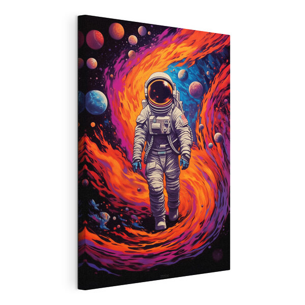 Wandbilder Ein Astronaut beim Spaziergang im Weltraum