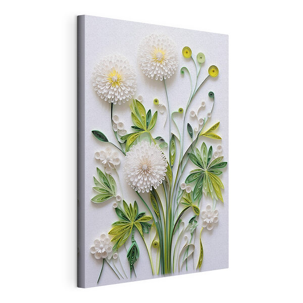 Wandbilder Wandbilder Papierblumen und Blätter (Artikelnummer: s41570)