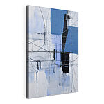 Wandbilder Malerei eines blauen und schwarzen Quadrats