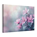 Wandbilder Gruppe von rosa Blumen