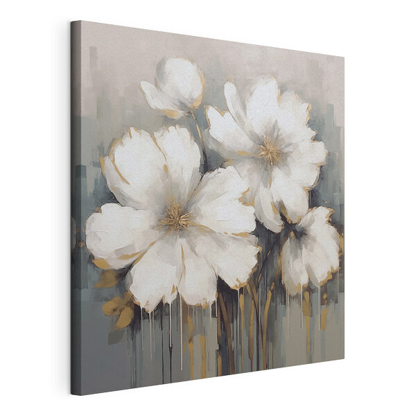 Wandbilder Wandbilder Malerei von weißen Blumen (Artikelnummer: s41680)