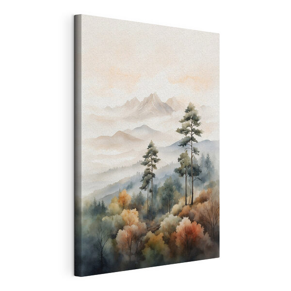 Wandbilder Aquarellmalerei von Bäumen und Bergen (Artikelnummer: s41780) Wandbilder Wandbilder Aquarellmalerei von Bäumen und Bergen (Artikelnummer: s41780)