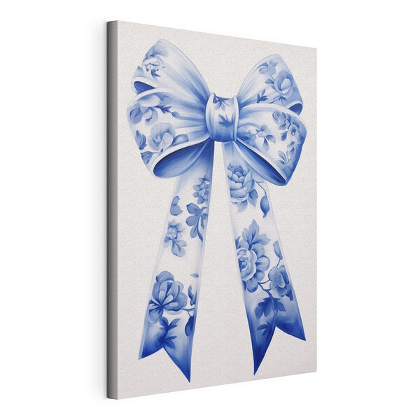 Wandbilder Blaue und weiße geblümte Schleife (Artikelnummer: s41802) Wandbilder Wandbilder Blaue und weiße geblümte Schleife (Artikelnummer: s41802)