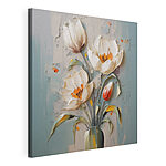 Wandbilder Gemälde von Blumen in einer Vase