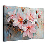 Wandbilder Gruppe von rosa Blumen