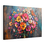 Wandbilder Gemälde von Blumen in einer Vase