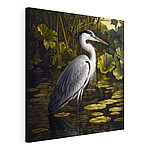 Wandbilder Vogel im Wasser stehend