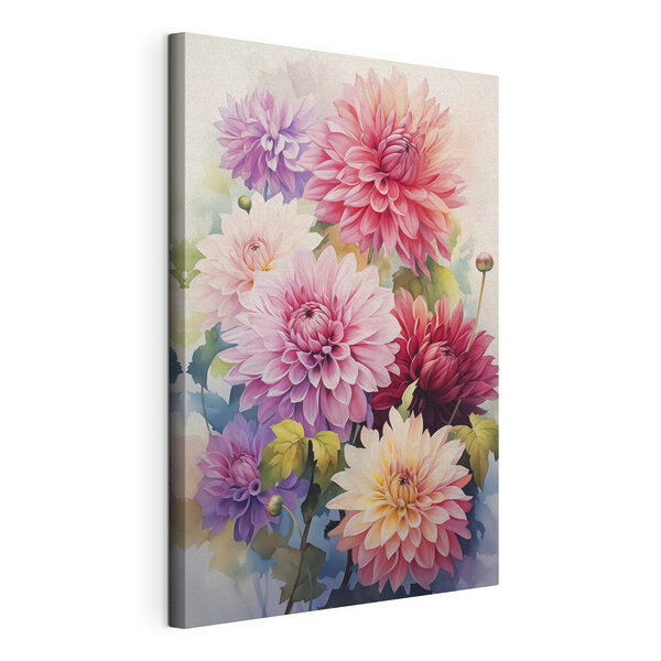 Wandbilder Wandbilder Malerei von Blumen auf einer weißen Fläche (Artikelnummer: s42116)