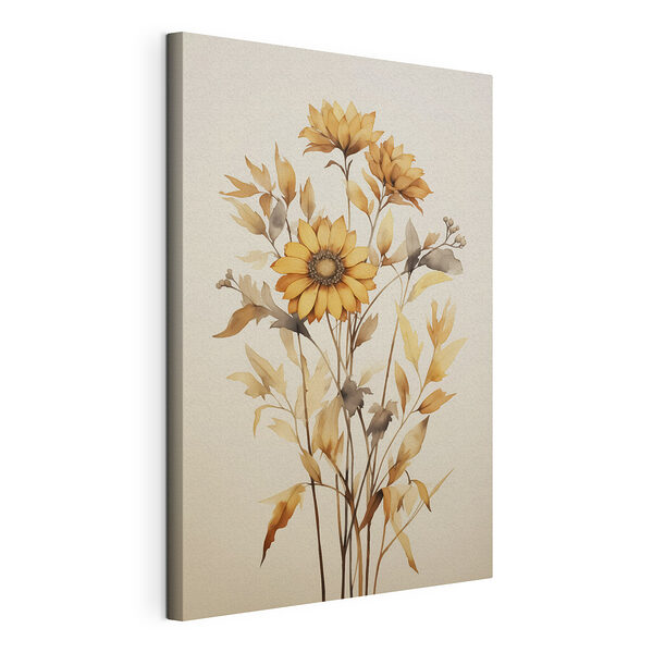 Gemälde einer Sonnenblume Wandbilder Gemälde einer Sonnenblume