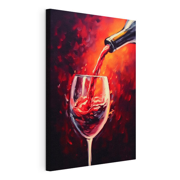 Wandbilder Wandbilder Einschenken von Wein in ein Glas (Artikelnummer: s42162)
