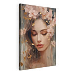 Wandbilder Frau mit Blumen im Haar