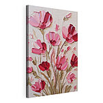 Wandbilder Gemälde mit rosa Blumen
