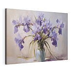 Wandbilder Gemälde von lila Blumen in einer Vase