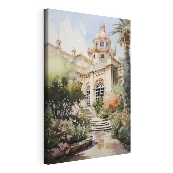 Wandbilder Aquarellmalerei eines Gebäudes mit Turm und Treppe (Artikelnummer: s42362) Wandbilder Wandbilder Aquarellmalerei eines Gebäudes mit Turm und Treppe (Artikelnummer: s42362)