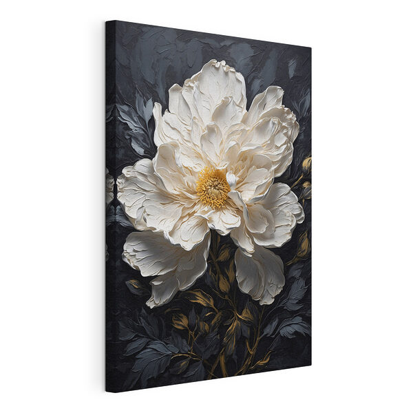 Wandbilder Wandbilder Weiße Blüte mit gelber Mitte (Artikelnummer: s42544)