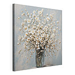 Wandbilder Vase mit weißen Blumen