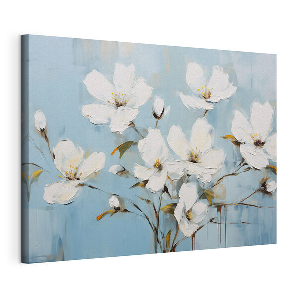 Wandbilder Wandbilder Malerei von weißen Blumen (Artikelnummer: s42719)
