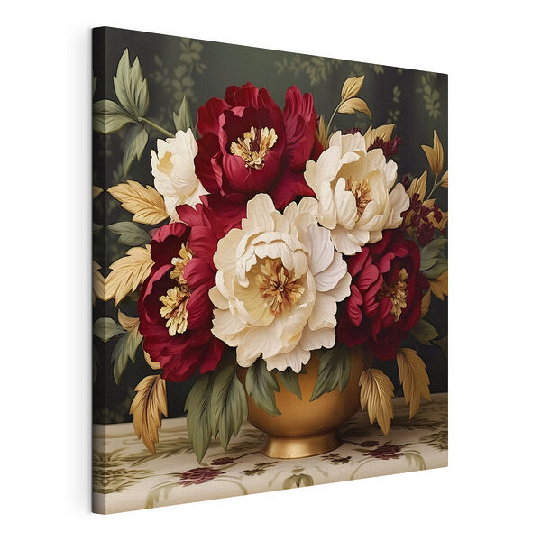 Wandbilder Wandbilder Vase mit Blumen auf einem Tisch (Artikelnummer: s42820)