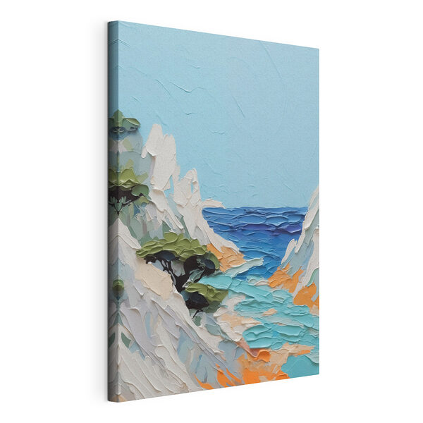 Gemälde von einem Strand und Bäumen Wandbilder Gemälde von einem Strand und Bäumen