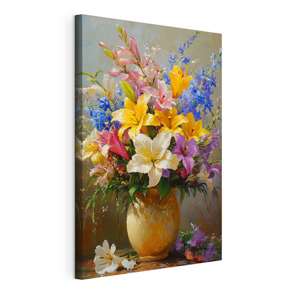Gemälde von Blumen in einer Vase Wandbilder Gemälde von Blumen in einer Vase