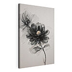 Wandbilder Schwarze und weiße Blume
