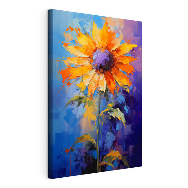 Wandbilder Gemälde einer Sonnenblume