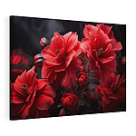 Wandbilder Gruppe von roten Blumen