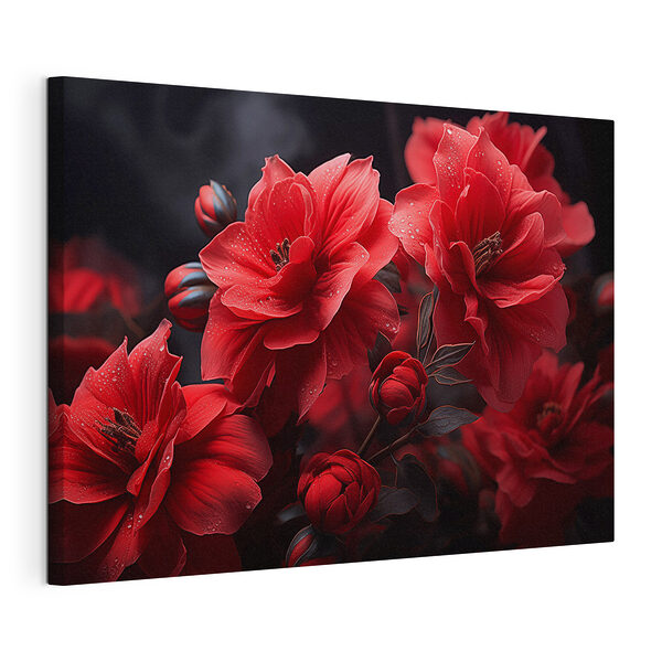 Wandbilder Wandbilder Gruppe von roten Blumen (Artikelnummer: s43318)
