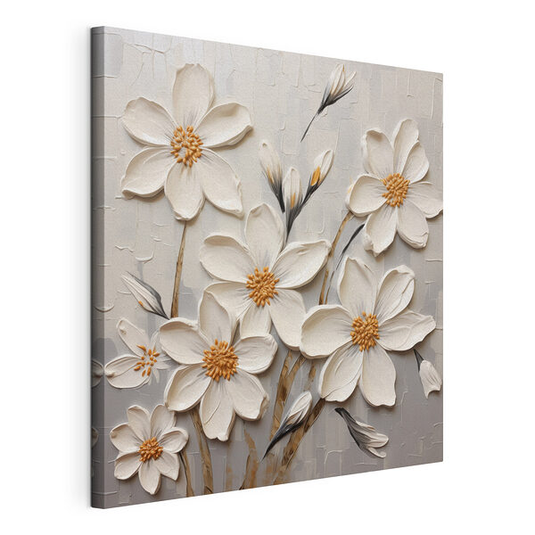 Wandbilder Wandbilder Malerei von weißen Blumen (Artikelnummer: s43366)