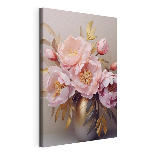 Wandbilder Strauß mit rosa Blumen