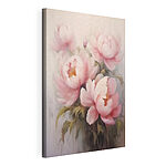 Wandbilder Gemälde mit rosa Blumen