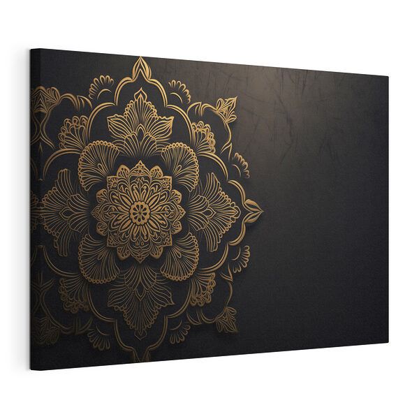 Kompliziertes florales Muster auf dunklem Hintergrund Wandbilder Kompliziertes florales Muster auf dunklem Hintergrund