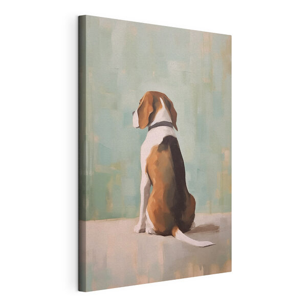 Wandbilder Gemälde eines sitzenden Hundes (Artikelnummer: s44563) Wandbilder Wandbilder Gemälde eines sitzenden Hundes (Artikelnummer: s44563)