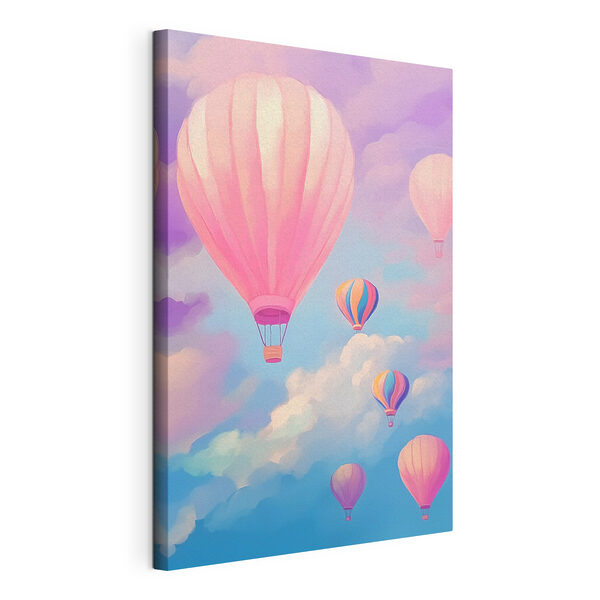 Eine Gruppe von Heißluftballons am Himmel Wandbilder Eine Gruppe von Heißluftballons am Himmel
