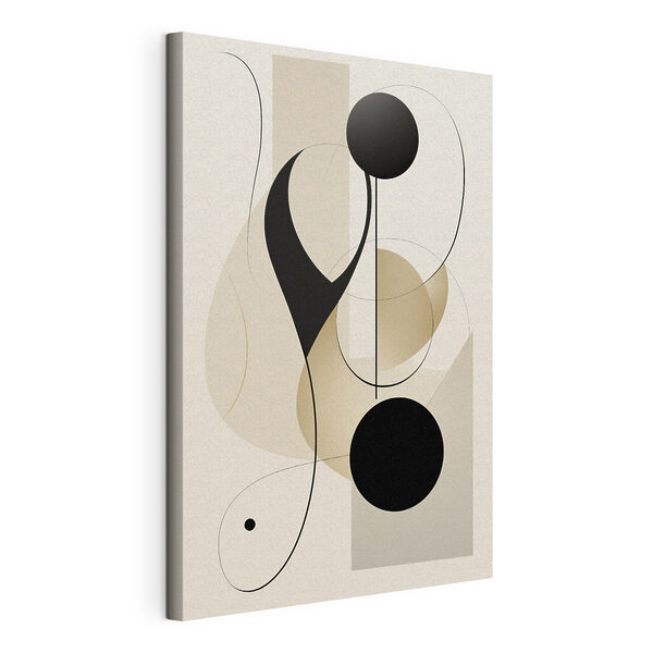 Kunstwerk in Schwarz und Braun Wandbilder Kunstwerk in Schwarz und Braun