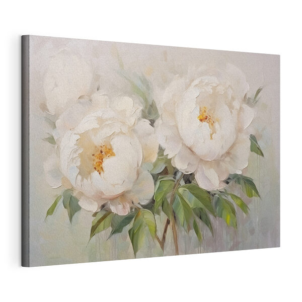 Gemälde mit weißen Blumen Wandbilder Gemälde mit weißen Blumen