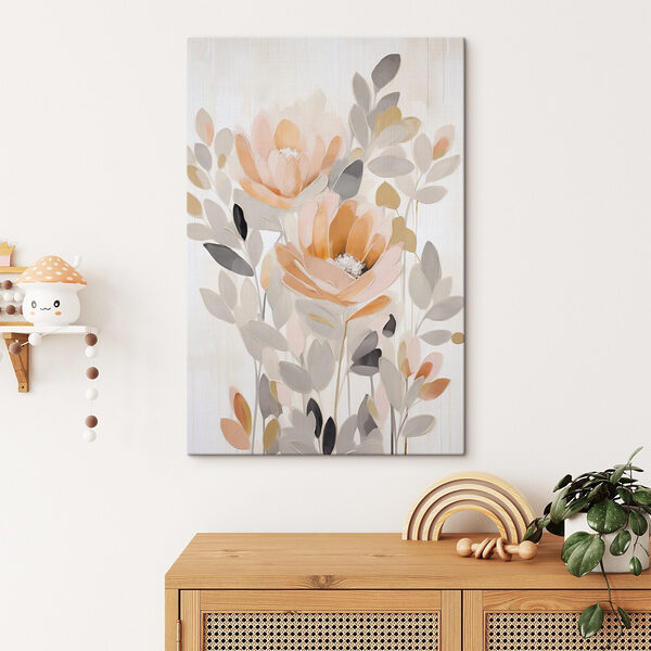 Gemälde mit Blumen und Blättern Wandbilder Gemälde mit Blumen und Blättern