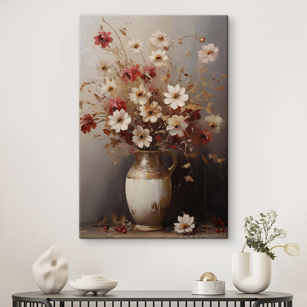 Gemälde von Blumen in einer Vase Wandbilder Gemälde von Blumen in einer Vase