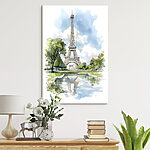 Wandbilder Aquarell eines Turms