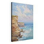 Wandbilder Gemälde einer Klippe am Meer