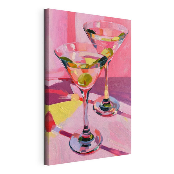 Wandbilder Ein Paar Martini-Gläser