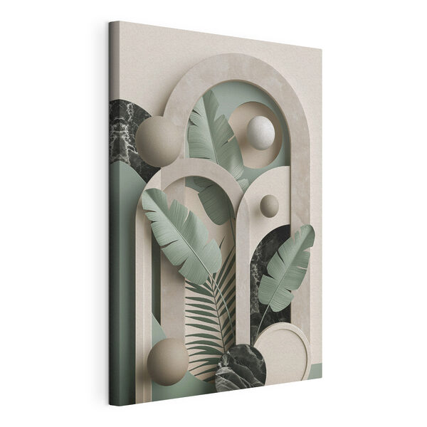 Wandbilder Illustration einer Pflanze mit Blättern und Kugeln (Artikelnummer: s49515) Wandbilder Wandbilder Illustration einer Pflanze mit Blättern und Kugeln (Artikelnummer: s49515)