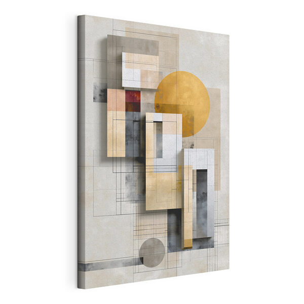 Malerei mit geometrischen Formen und Linien Wandbilder Malerei mit geometrischen Formen und Linien