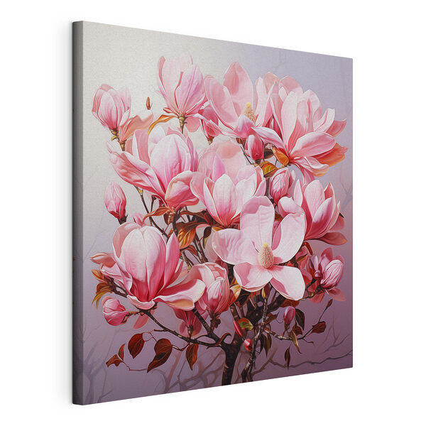 Wandbilder Wandbilder Im Frühling blühende rosa Magnolienblüten (Artikelnummer: s49849)